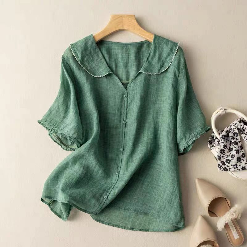Misti | Vintage Blouse with Button Detail