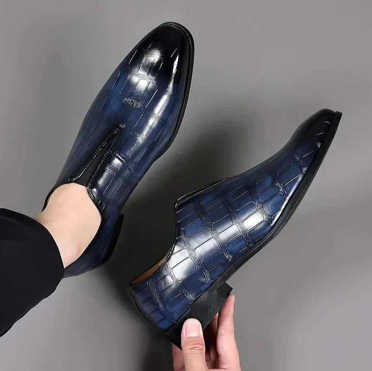 Noah - Stylish Stone Pattern Slip-on Loafers