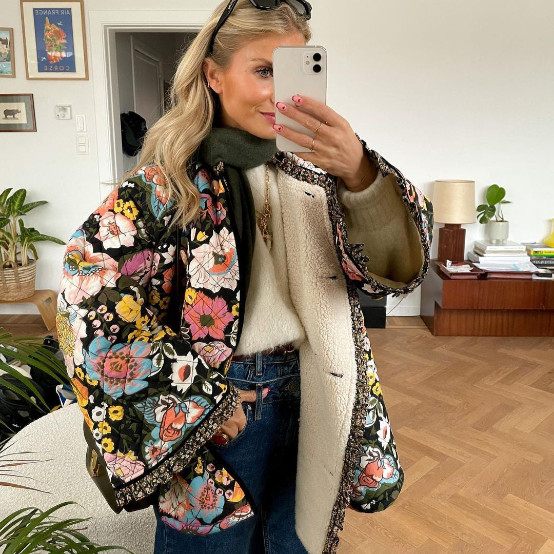 Hannah  - Stylish Colorful Autumn Coat