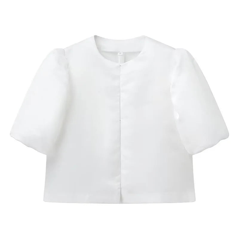 Cici Blouse - Puff Sleeves and Sophisticated Design