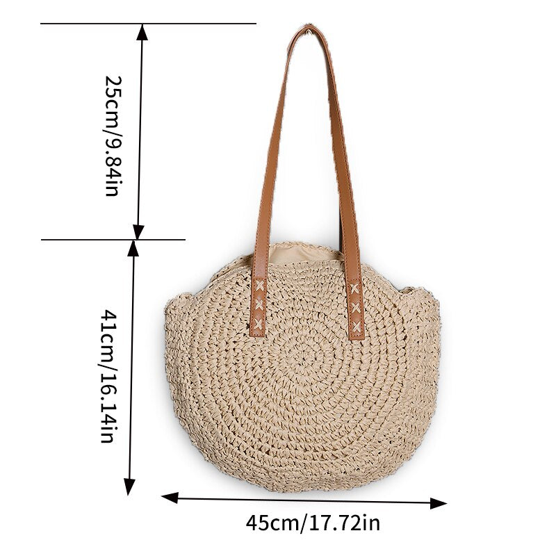 Hannah - Multifunctional Straw Handbag