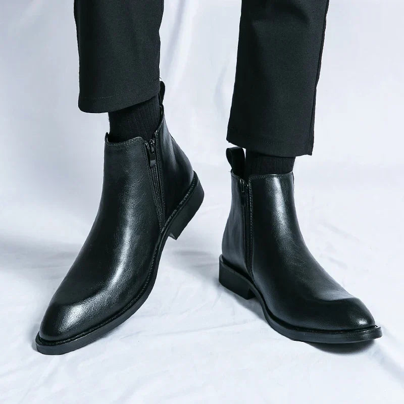 Nathan - Elegant Chelsea Boots with Zipper