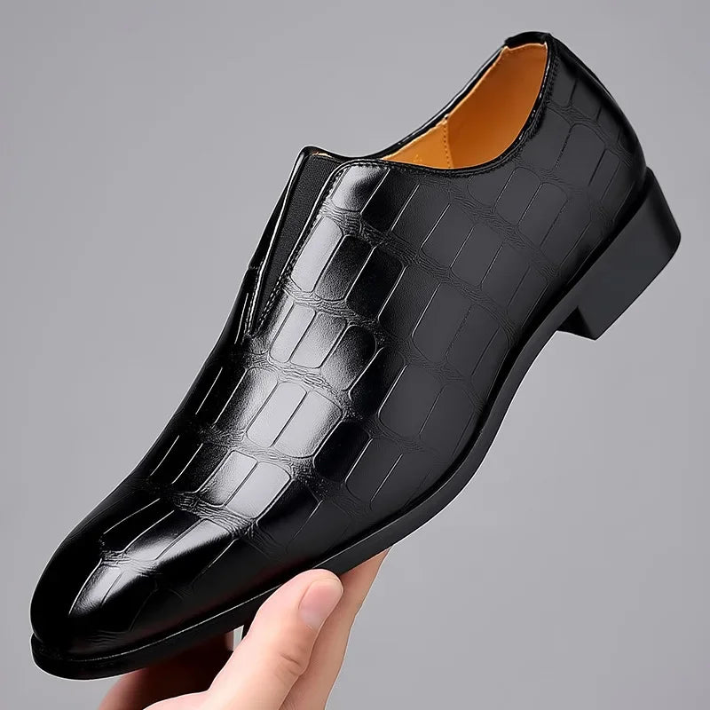 Noah - Stylish Stone Pattern Slip-on Loafers