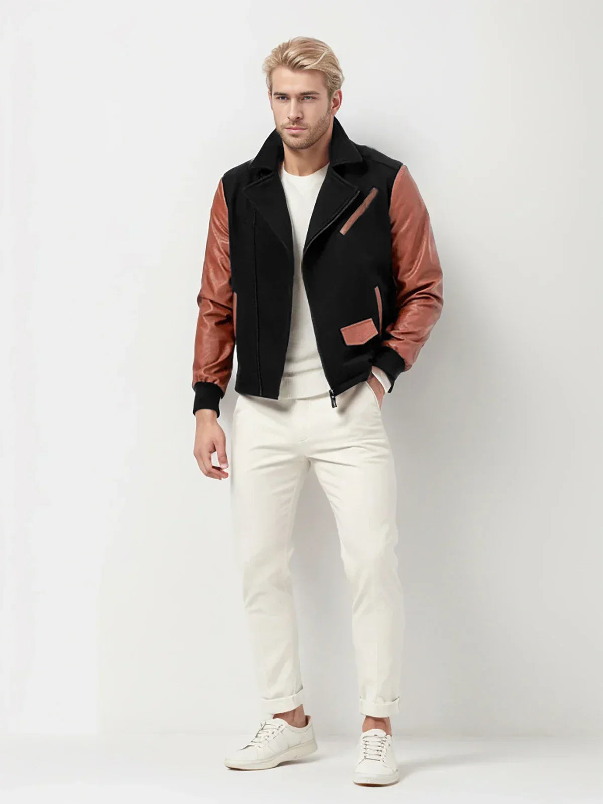 Javier Jacket - Two-Tone Elegance & Incomparable Comfort