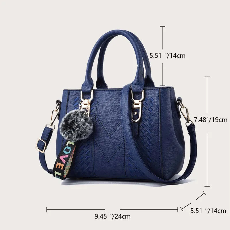 Amelia - Embroidery Messenger Bag