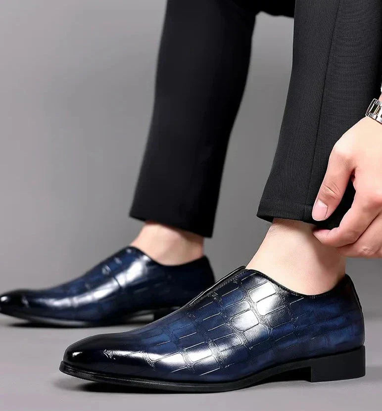 Noah - Stylish Stone Pattern Slip-on Loafers