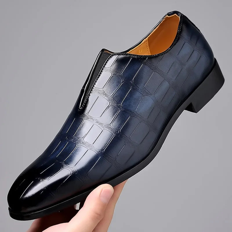 Noah - Stylish Stone Pattern Slip-on Loafers