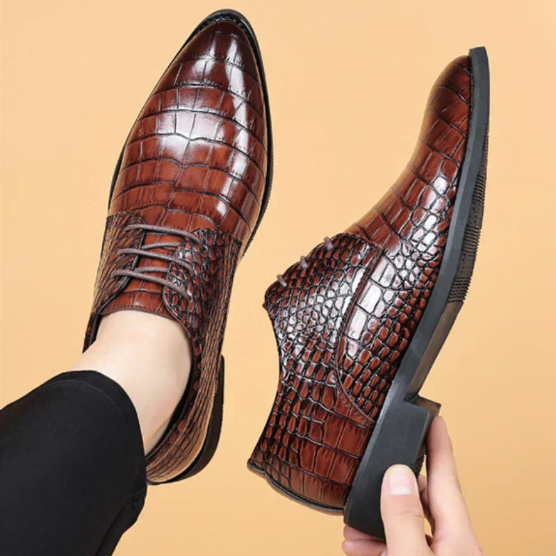Lucas - Stylish Crocodile Pattern Shoes