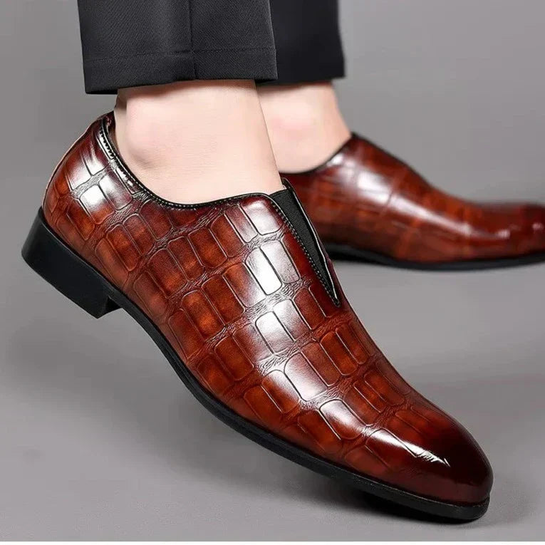 Noah - Stylish Stone Pattern Slip-on Loafers