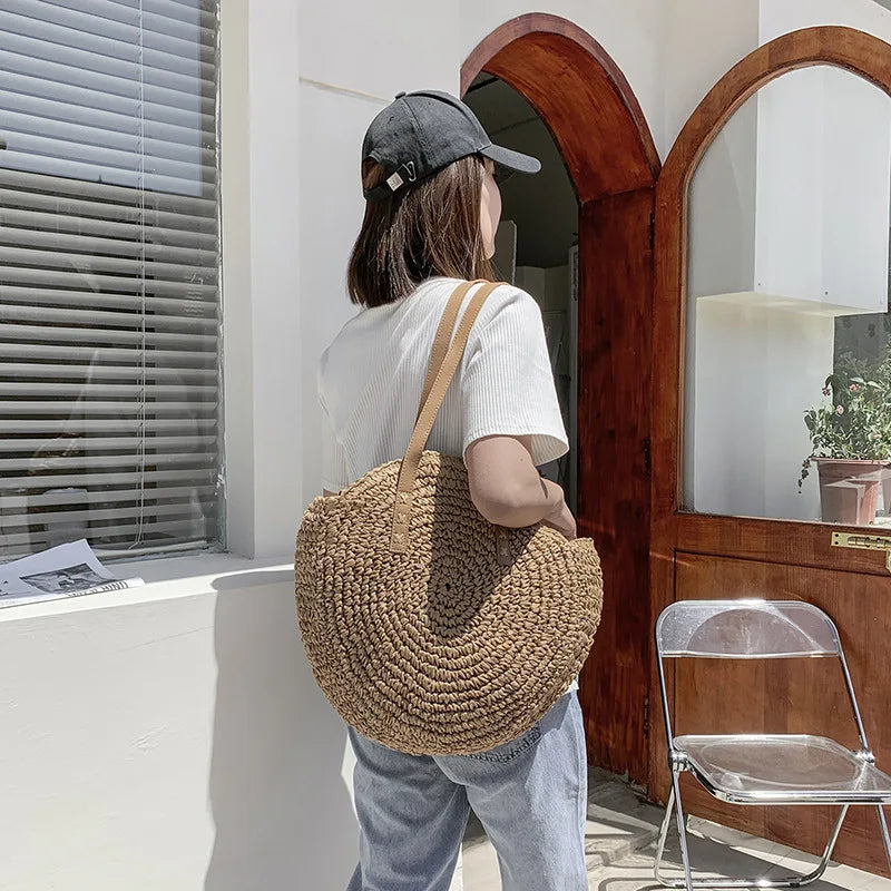 Hannah - Multifunctional Straw Handbag