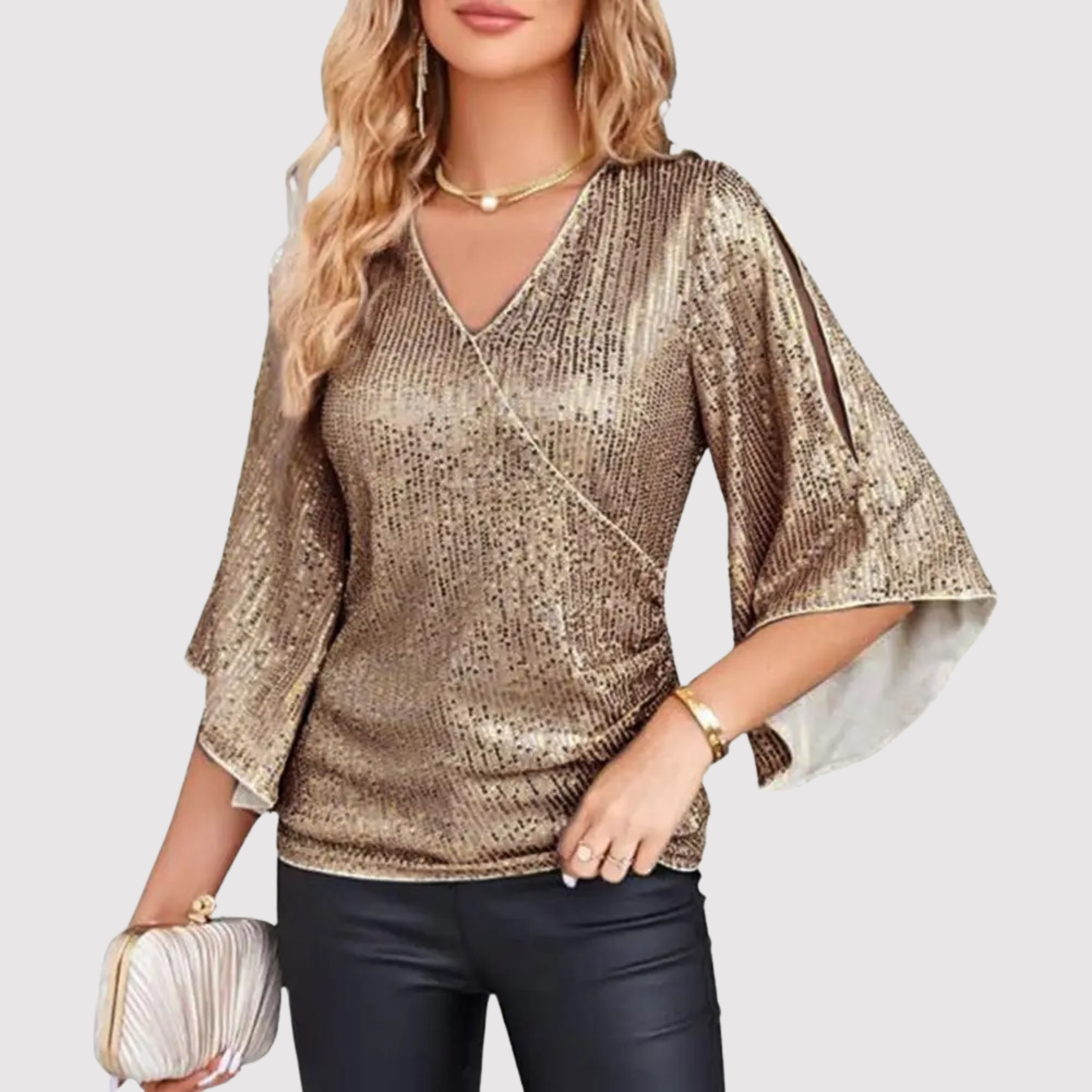 Decades Top with Sequins - Shine and Comfort for Every Occasion