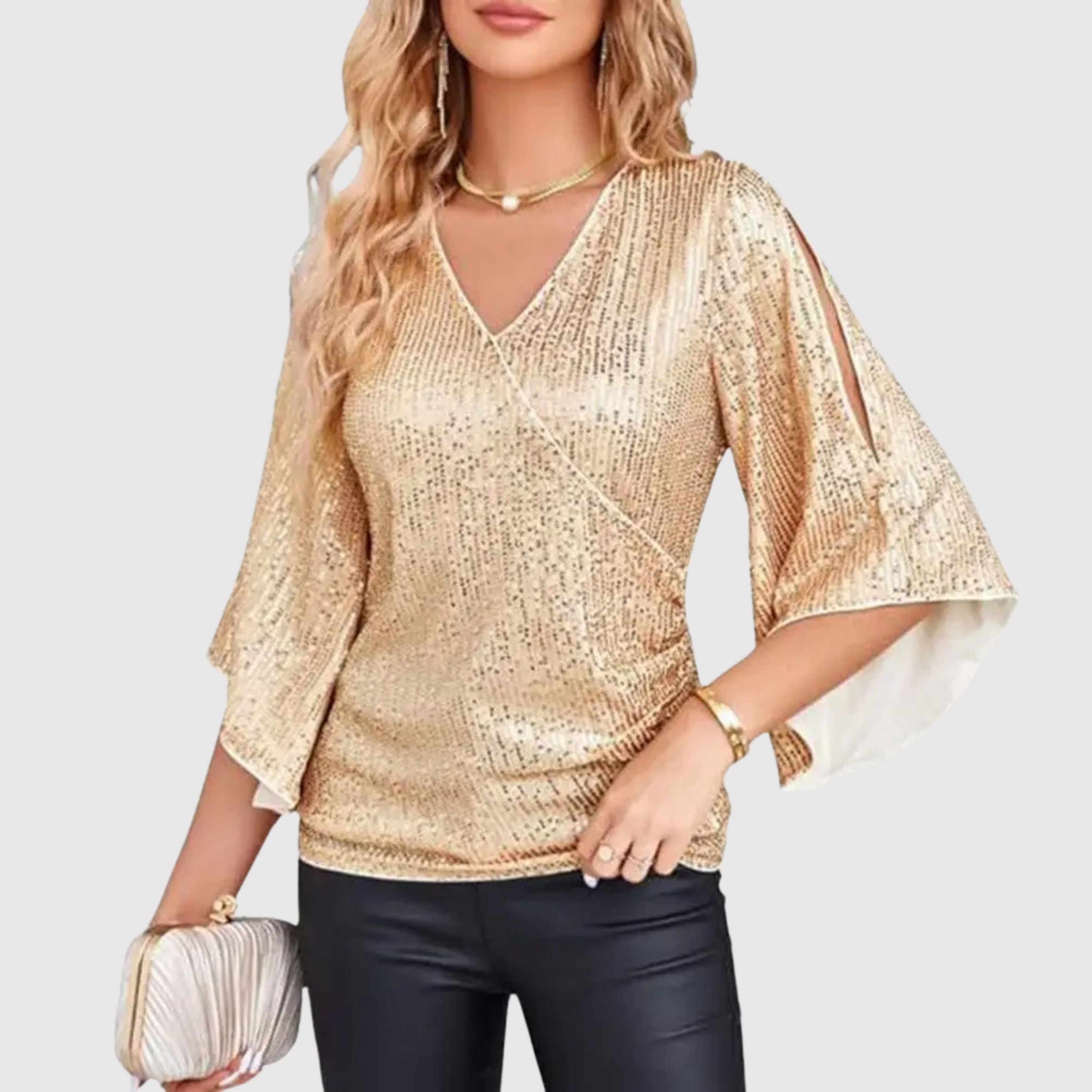 Decades Top with Sequins - Shine and Comfort for Every Occasion