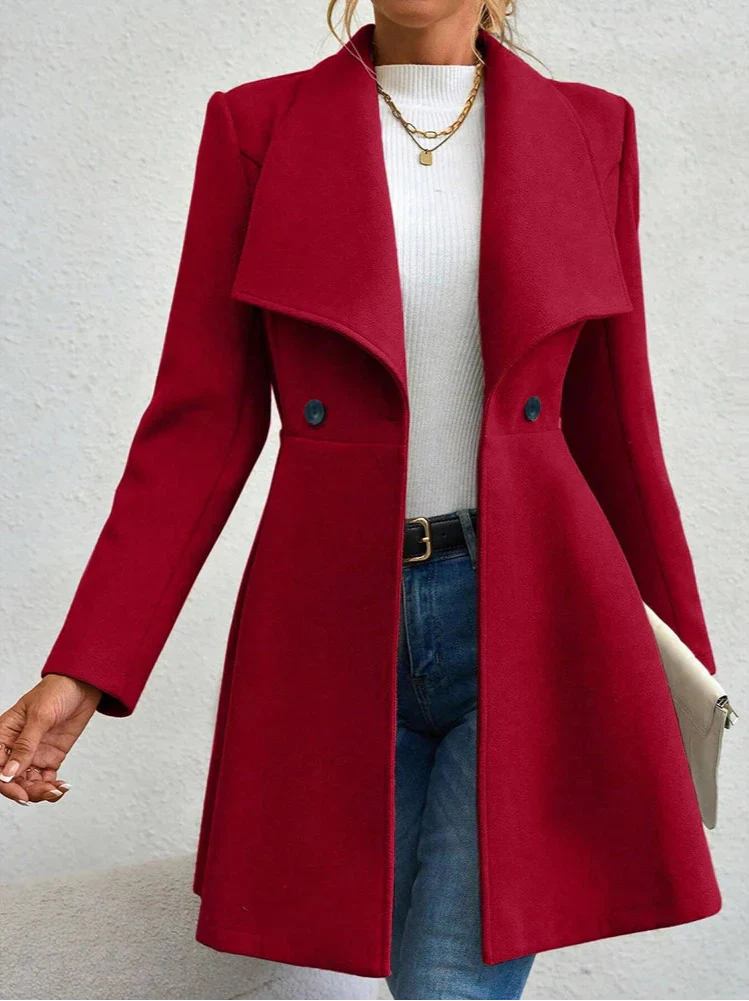 Tina - Elegant Button-Up Coat