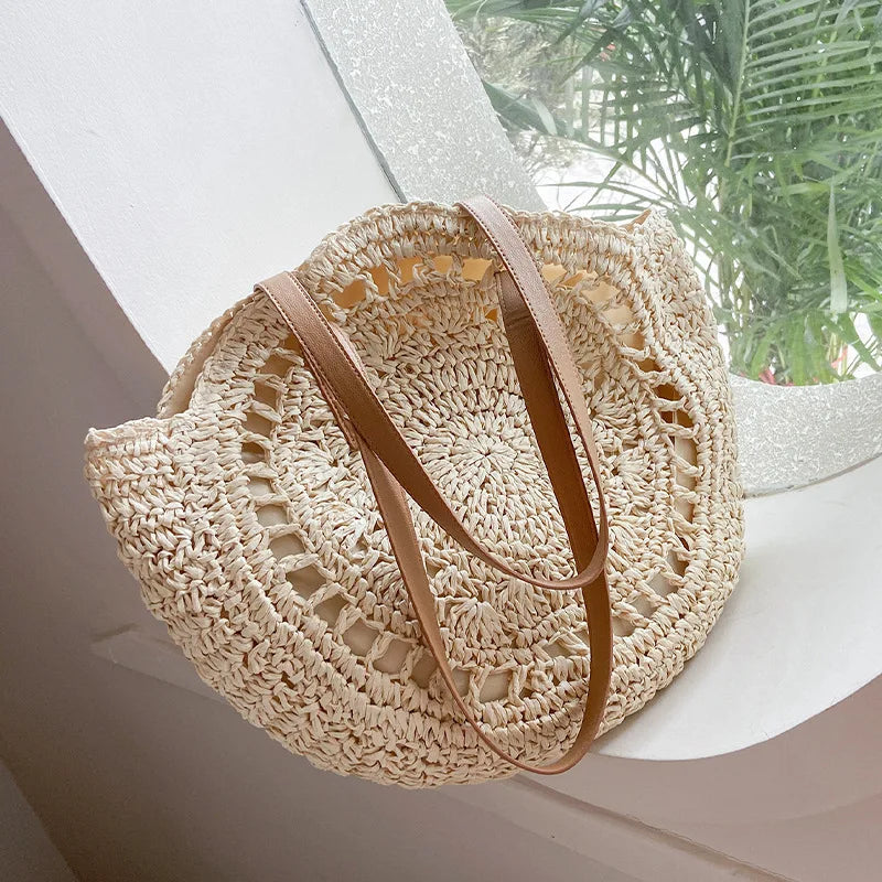 Hannah - Multifunctional Straw Handbag