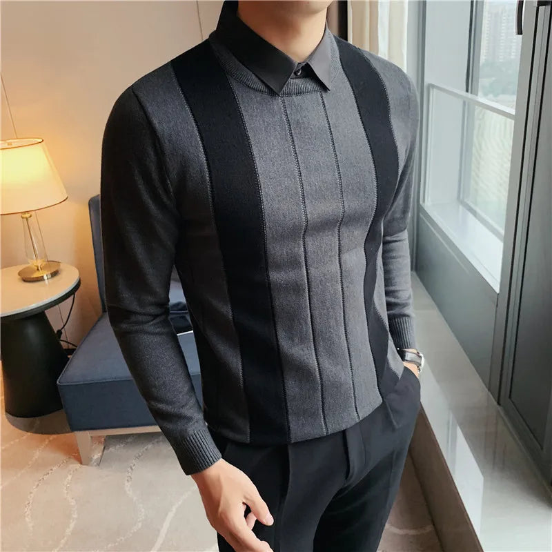 Elijah - Classic Striped Sweater