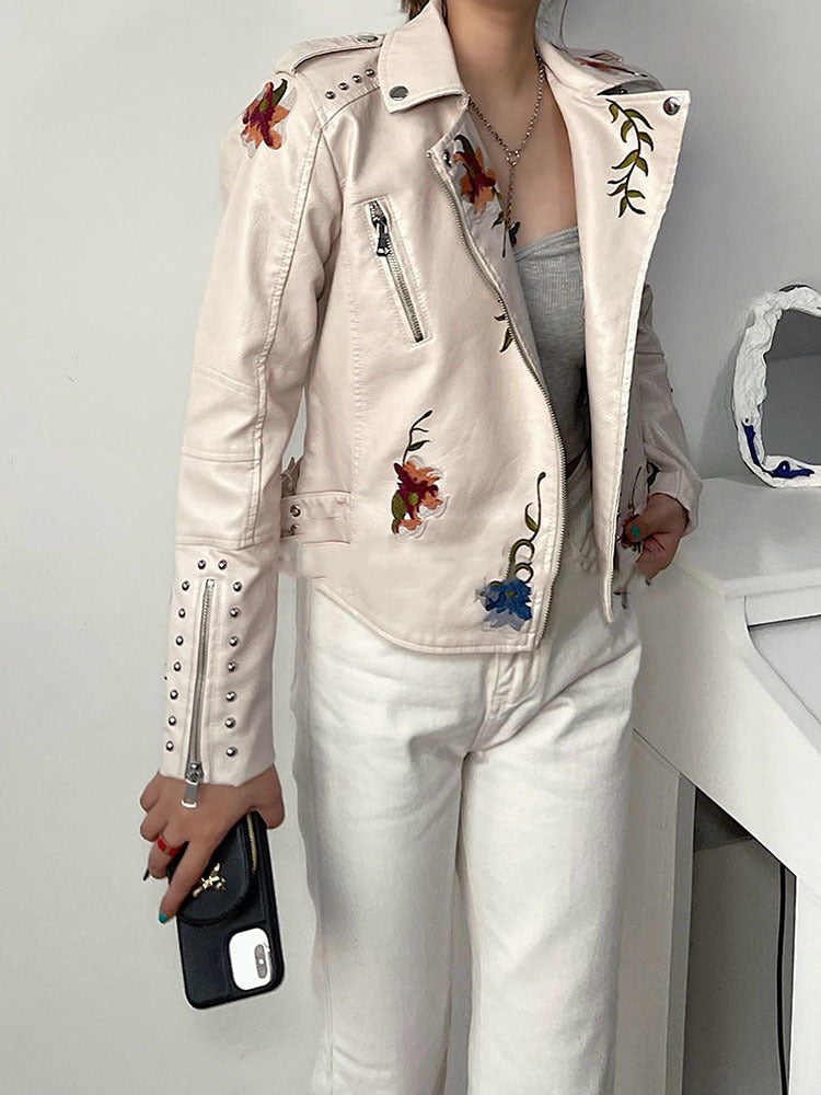 Stella - Modern Floral Jacket with Handmade Details