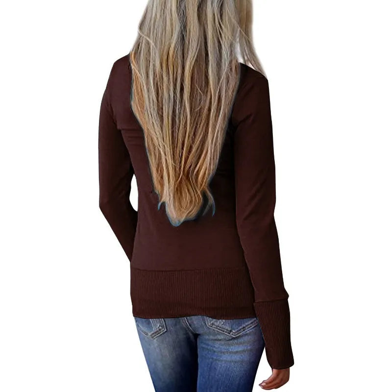 Ami - Modern Low Cut V-Neck Cardigan
