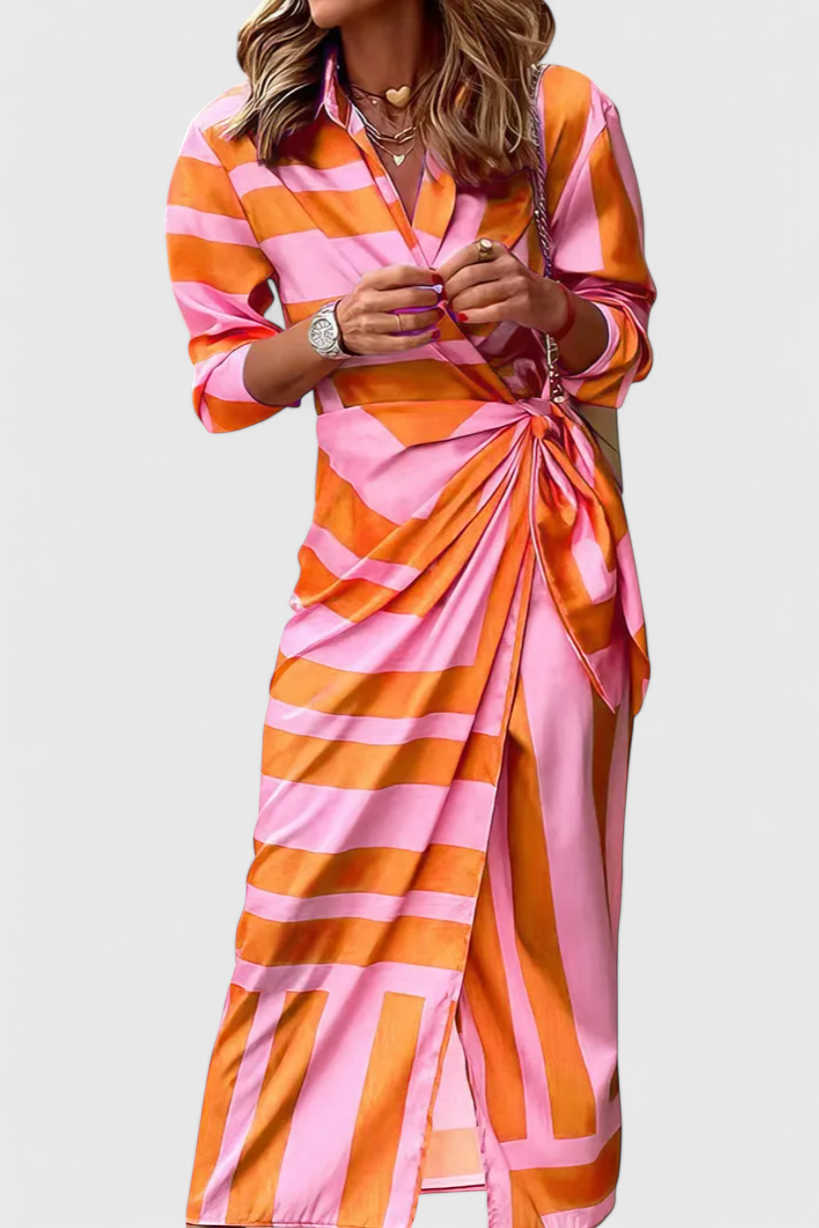 Elodie Printed Wrap Dress