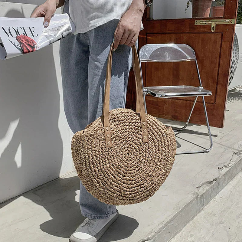 Hannah - Multifunctional Straw Handbag