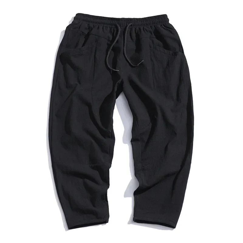 Osaka Linen Cropped Pants