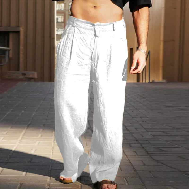 Edward | PREMIUM WIDE-LEG LINEN PANTS