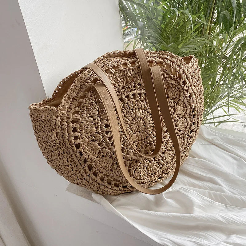 Hannah - Multifunctional Straw Handbag