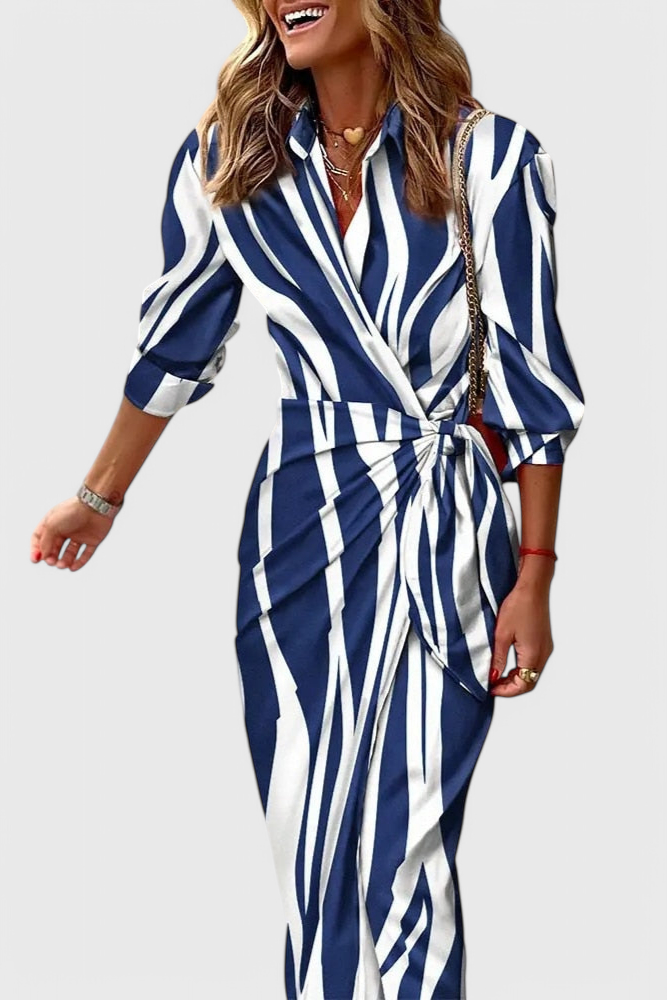 Elodie Printed Wrap Dress