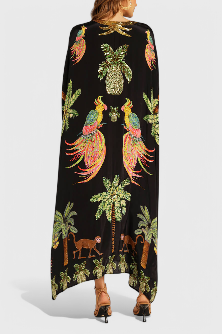 Evangeline Drop Shoulder Printed Dress