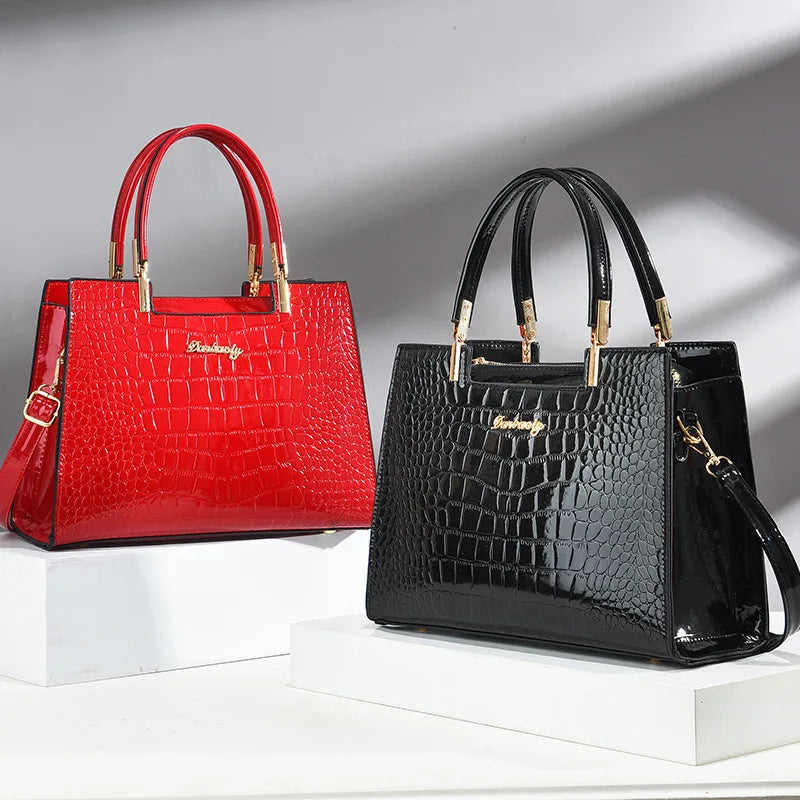 Brooks Shine | Croc-Embossed Luxury Bag