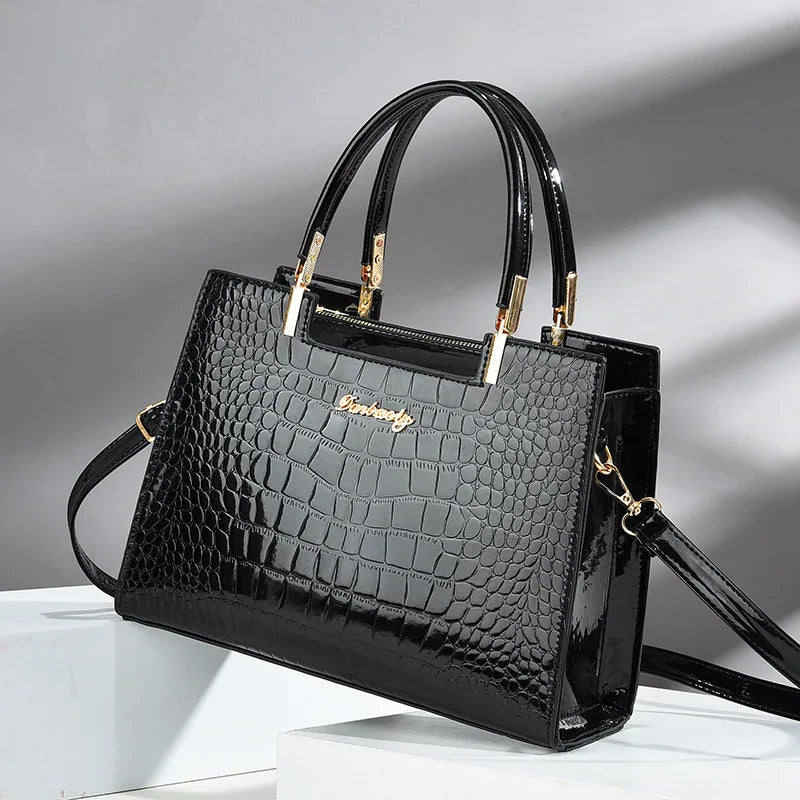 Brooks Shine | Croc-Embossed Luxury Bag
