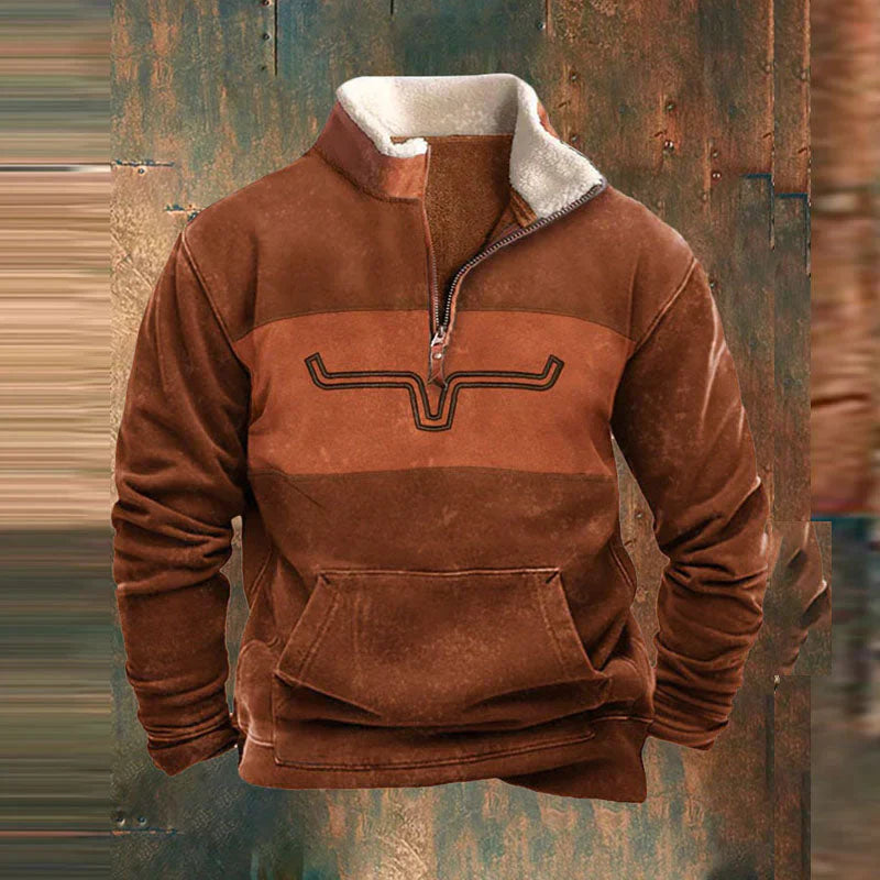 Justin- Vintage Comfy Pullover Zip