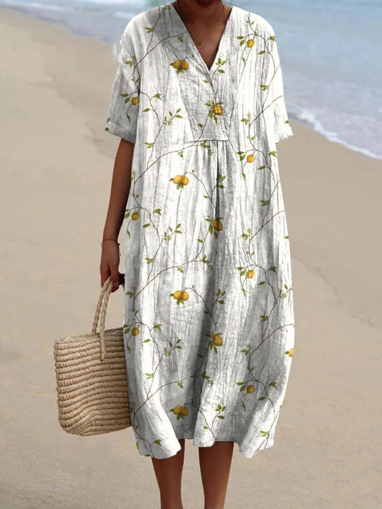 Savannah - Floral Print Dress in Vibrant Colors