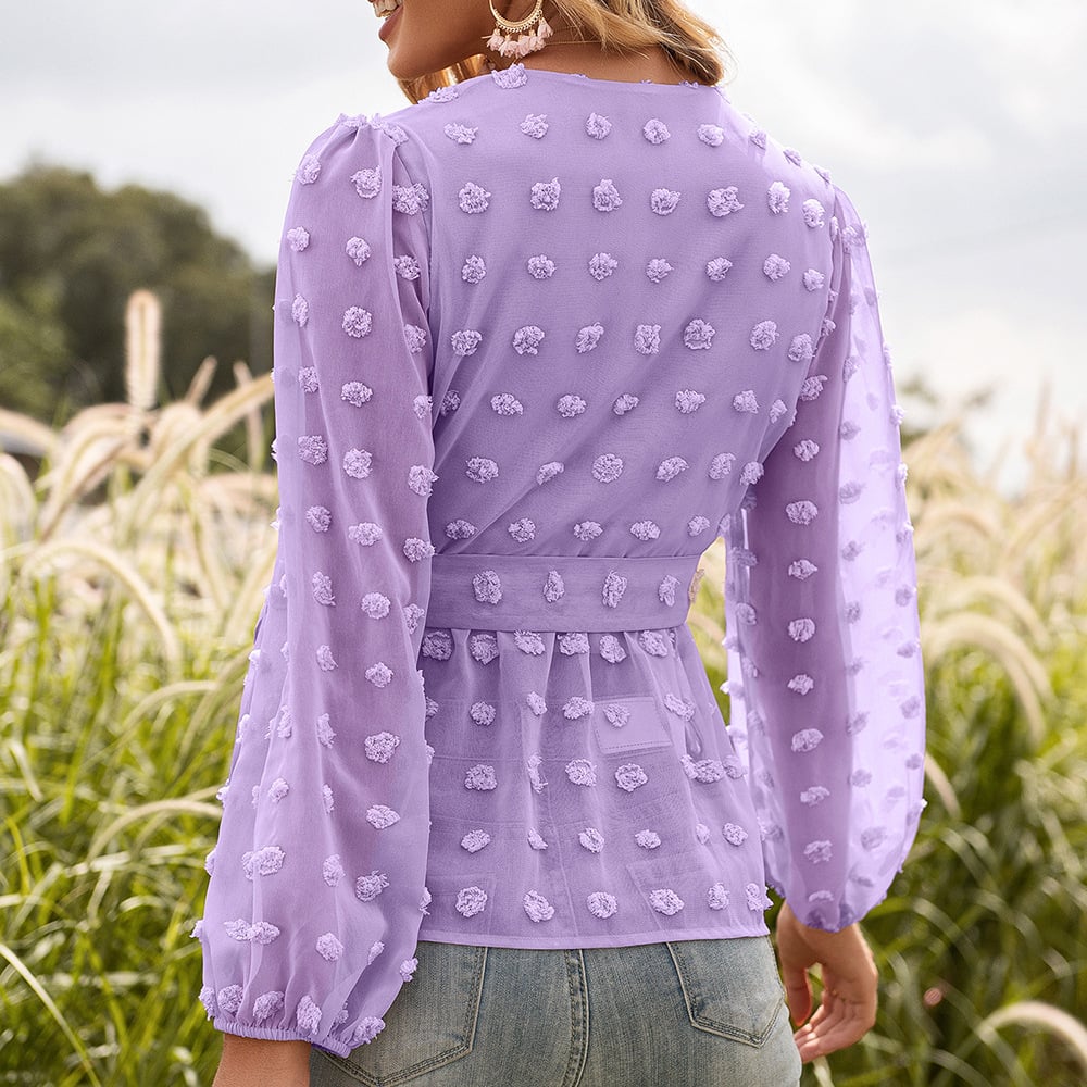 Primadonna Blouse - Elegance and Versatility in Jacquard Lace