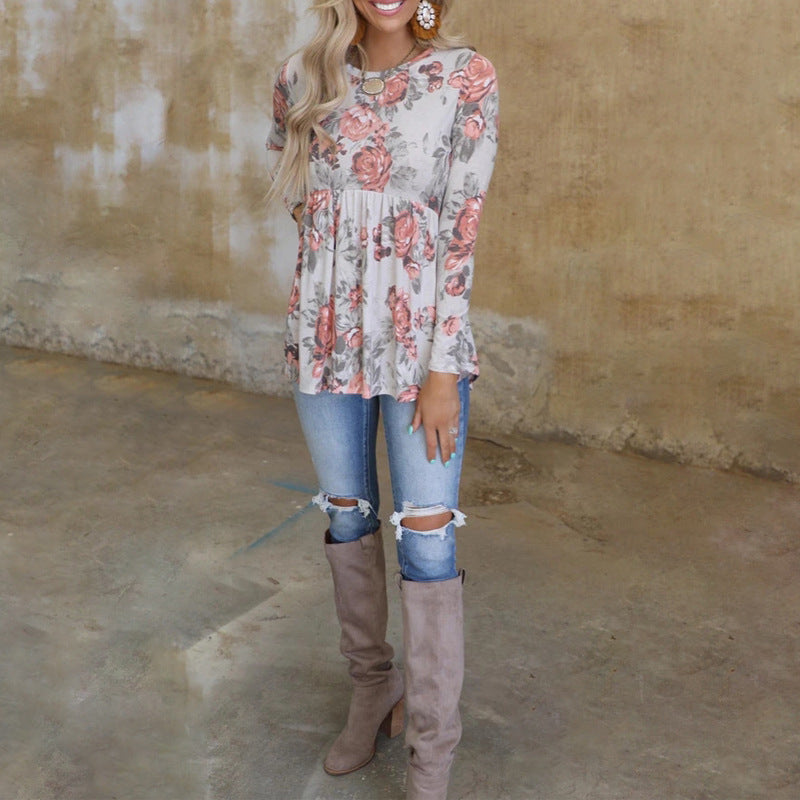 Rosa Blouse - Floral - Long Sleeve