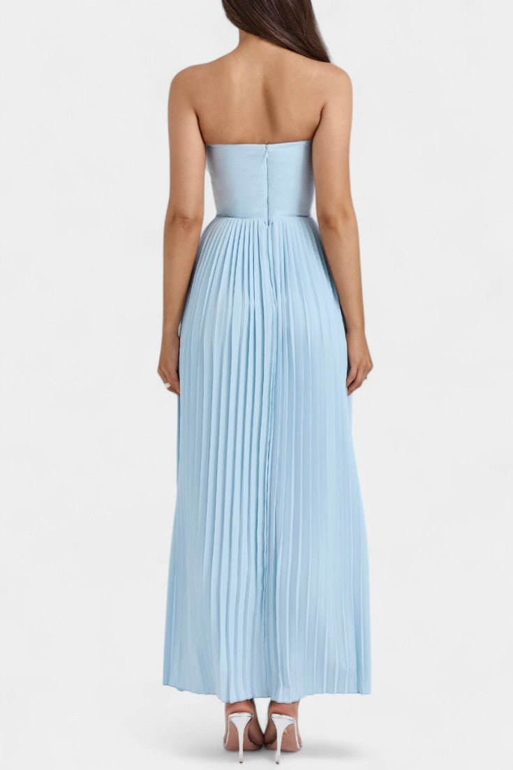Alyce | Strapless Pleated Dress
