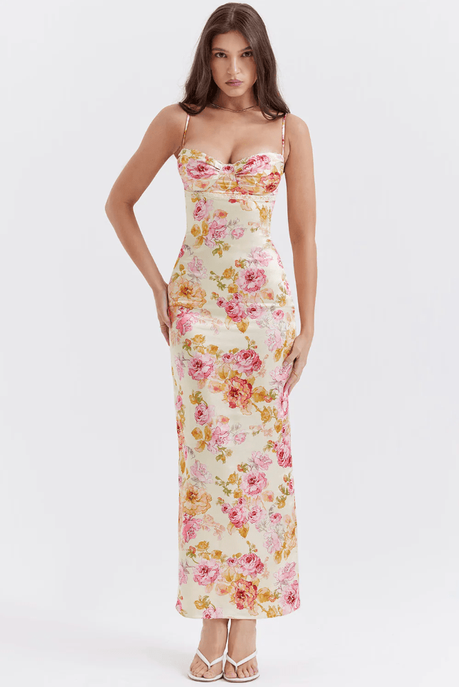 Amelia | Charming Floral Maxi Dress