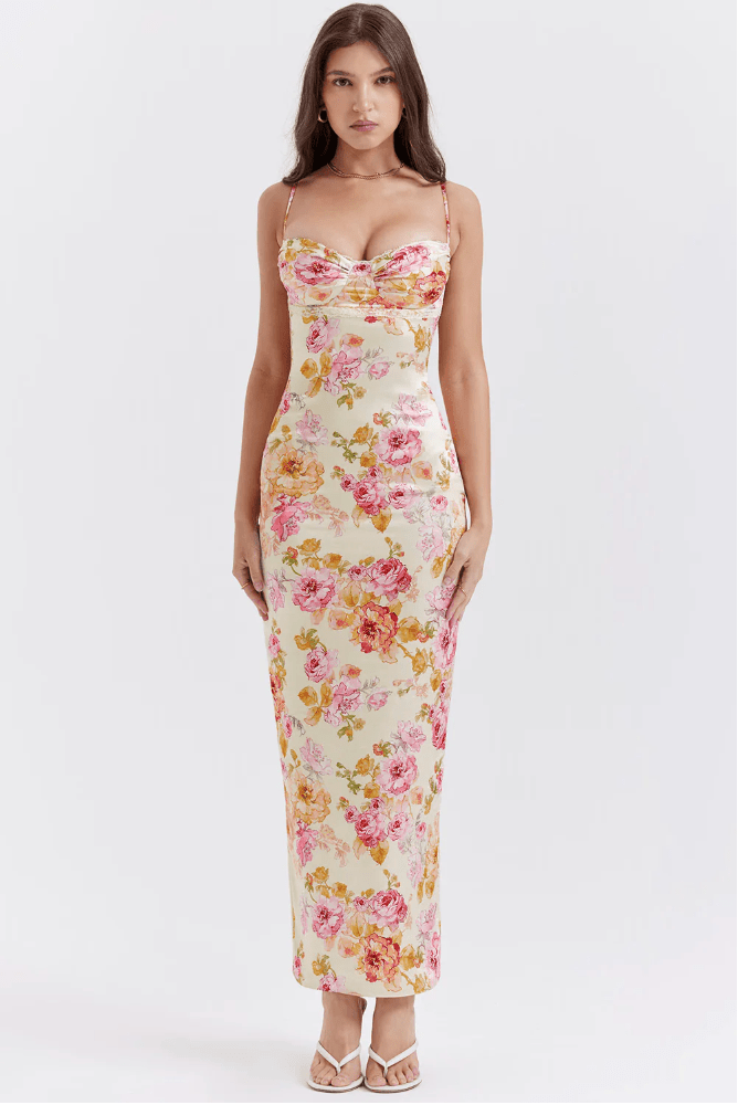 Amelia | Charming Floral Maxi Dress