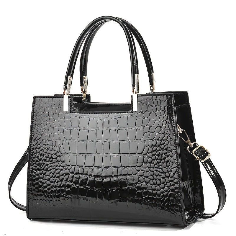 Brooks Shine | Croc-Embossed Luxury Bag