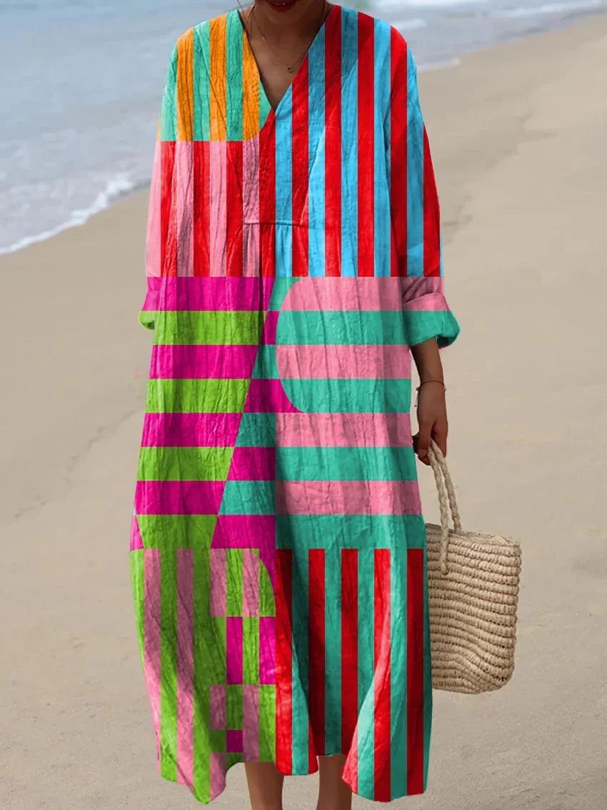 Elaine | Vibrant and Cozy Women's Dress