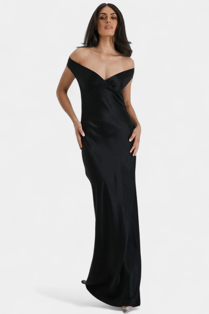 Blerina | Off-Shoulder Backless Fishtail Dress