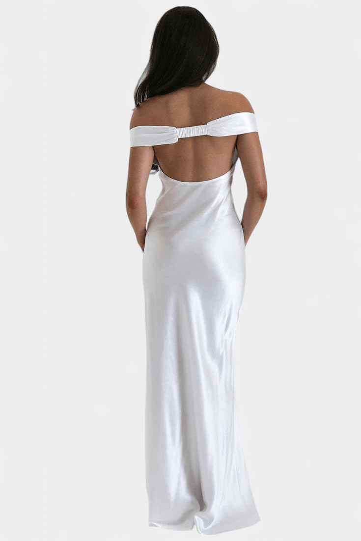 Blerina | Off-Shoulder Backless Fishtail Dress