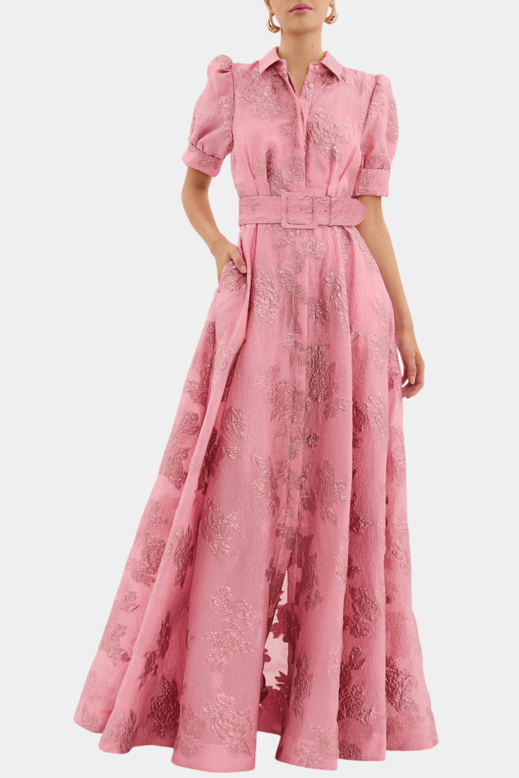 Celestine | Puff Sleeve Maxi Dress