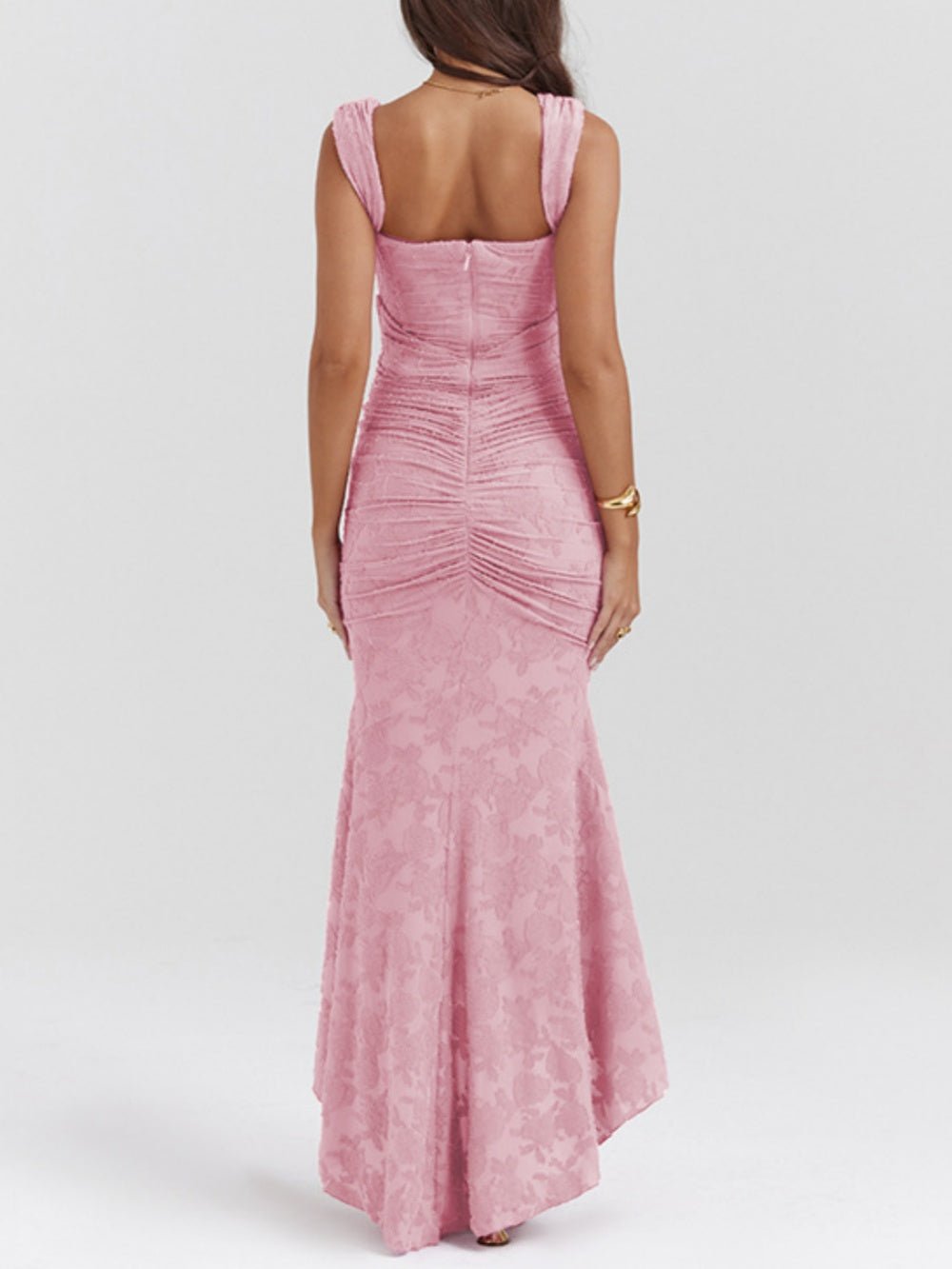 Cesca | Floral Burnout Corset Maxi Dress