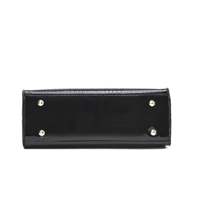 Brooks Shine | Croc-Embossed Luxury Bag