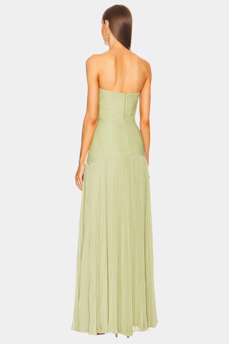Deia | Flared Sleeve Mesh Maxi Dress
