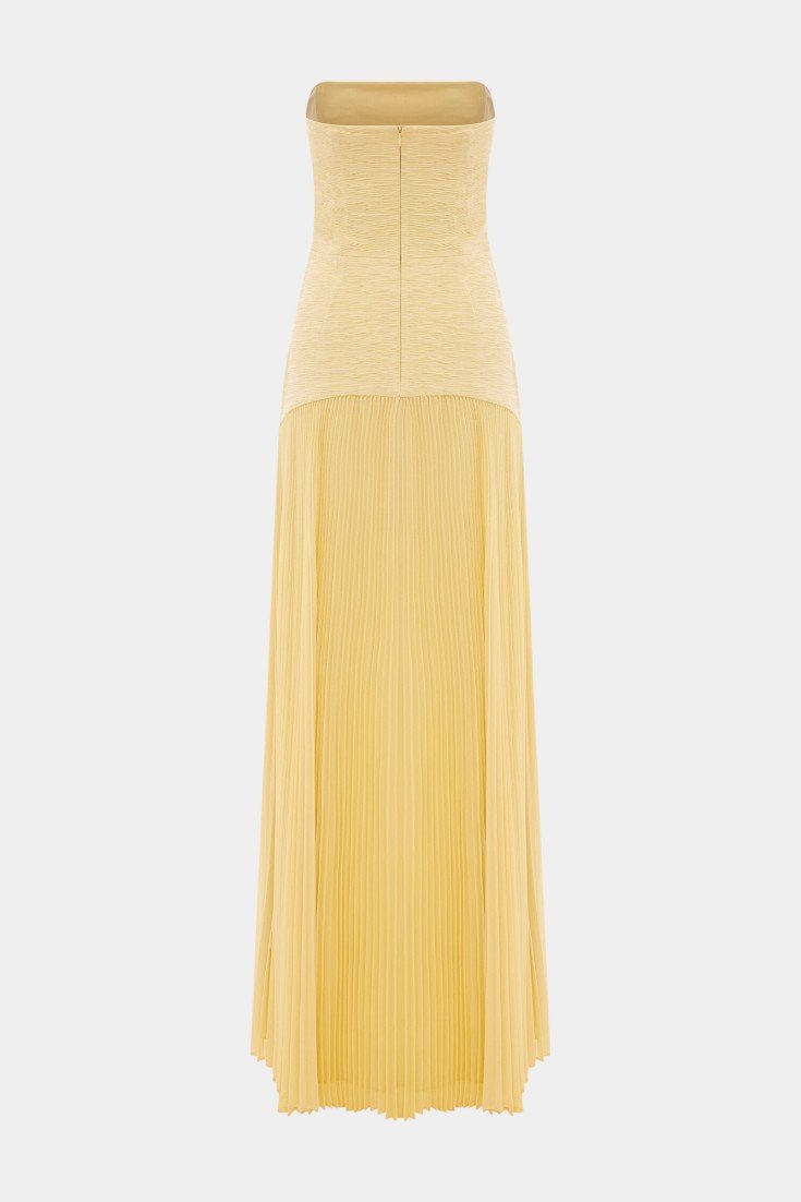 Deia | Flared Sleeve Mesh Maxi Dress