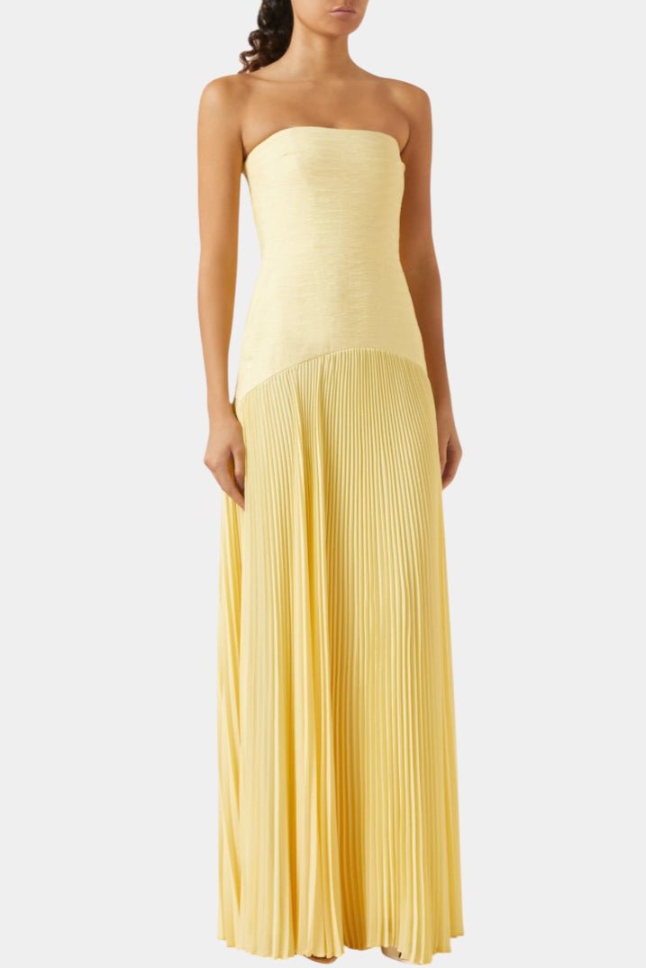 Deia | Flared Sleeve Mesh Maxi Dress