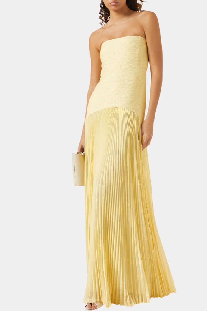Deia | Flared Sleeve Mesh Maxi Dress