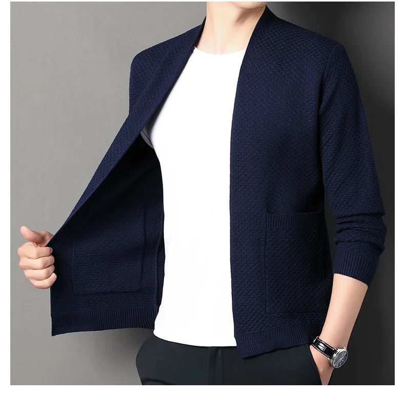 Jamie  - Comfortable Honeycomb Cardigan