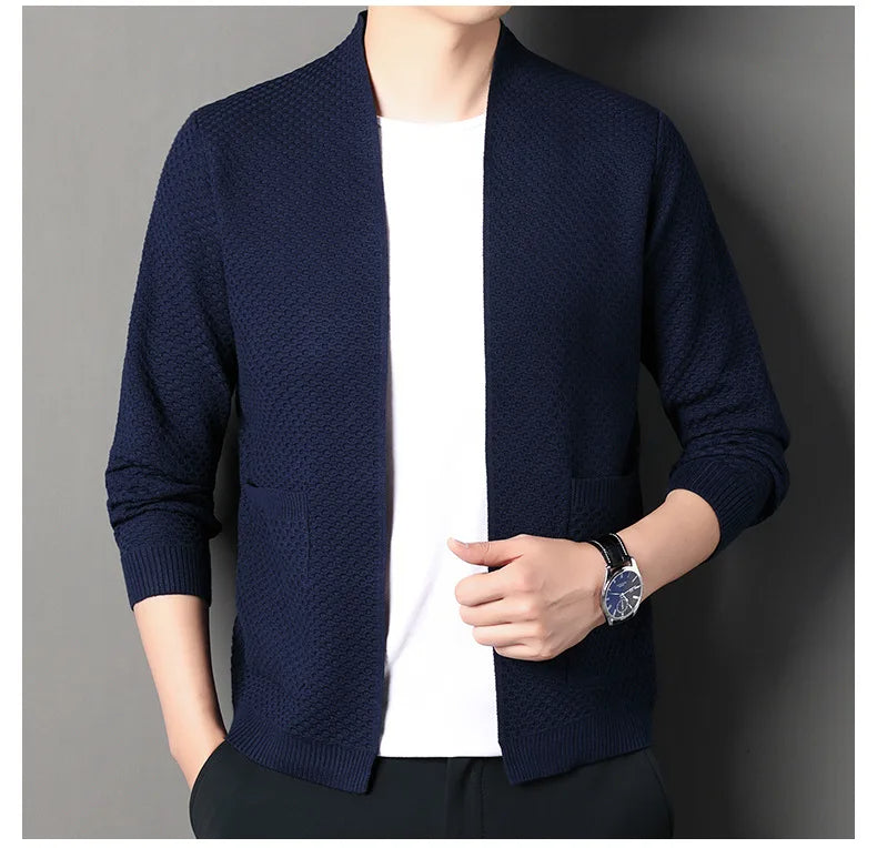 Jamie  - Comfortable Honeycomb Cardigan